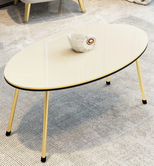 4 Piece Living Room Table Set, 1 Coffee Table and 3 Nesting Tables, NO-Tools Ass - Image 4