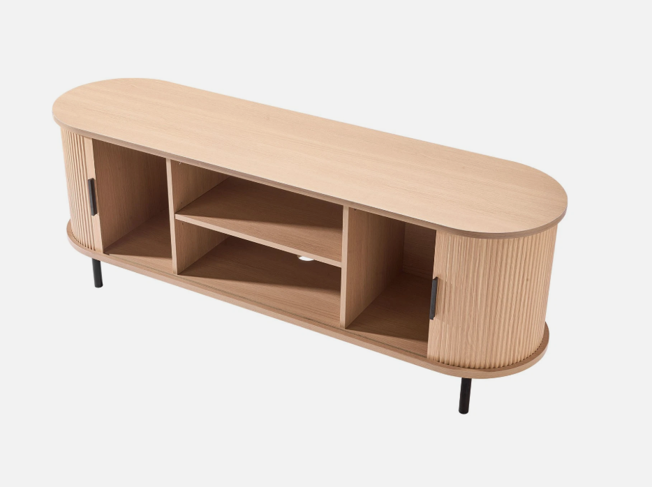 Uimoso TV Stand for up to 65 Inches Cabinet Media Console Entertainment Center - Image 2