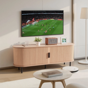 Uimoso TV Stand for up to 65 Inches Cabinet Media Console Entertainment Center