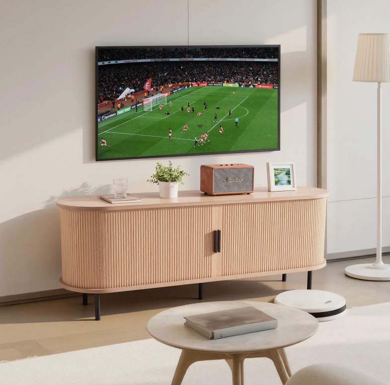 Uimoso TV Stand for up to 65 Inches Cabinet Media Console Entertainment Center