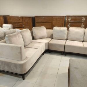 Modern L-Shape Modular Corner Sectional Sofa.